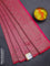 Banarasi semi silk saree pink with allover thread & zari weaves and woven border