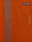 Banarasi semi silk saree orange with allover thread & zari weaves and woven border