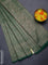 Banarasi semi silk saree green with allover thread & zari weaves and woven border