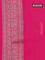 Banarasi semi silk saree pink with allover thread & zari weaves and woven border