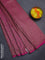 Banarasi semi silk saree magenta pink with allover thread & zari weaves and woven border