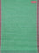 Coimbatore cotton saree green and pink with allover self emboss and thread woven border