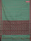 Coimbatore cotton saree dual shade of teal bluish sandal and maroon with allover self emboss and thread woven border
