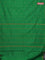 Arani semi silk saree green with rudhraksha & paisley zari woven buttas and zari woven border