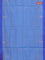 Banana pith saree blue shade and dual shade of greenish violet with thread woven buttas and contrast border