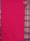 Chettinad cotton saree pink and purple with thread woven buttas and long zari woven border