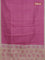 Chappa saree magenta pink and beige with allover small zari checked pattern and elephant butta prints