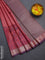 Bangalori semi silk saree red and wine shade with allover elephant ikat butta weaves and zari woven border