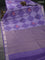 Bangalori semi silk saree lavender with allover ikat weaves and zari woven border