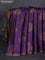 Banarasi tussar silk saree purple and green with thread & zari woven floral buttas and woven border