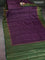 Banarasi tussar silk saree purple and green with allover thread & zari woven buttas and woven border
