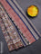 Jaipur cotton saree beige and maroon with allover kalamkari prints and printed border