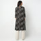 Band Neck Knee Length Three-Fourth Sleeve Straight Fit Printed Kurta