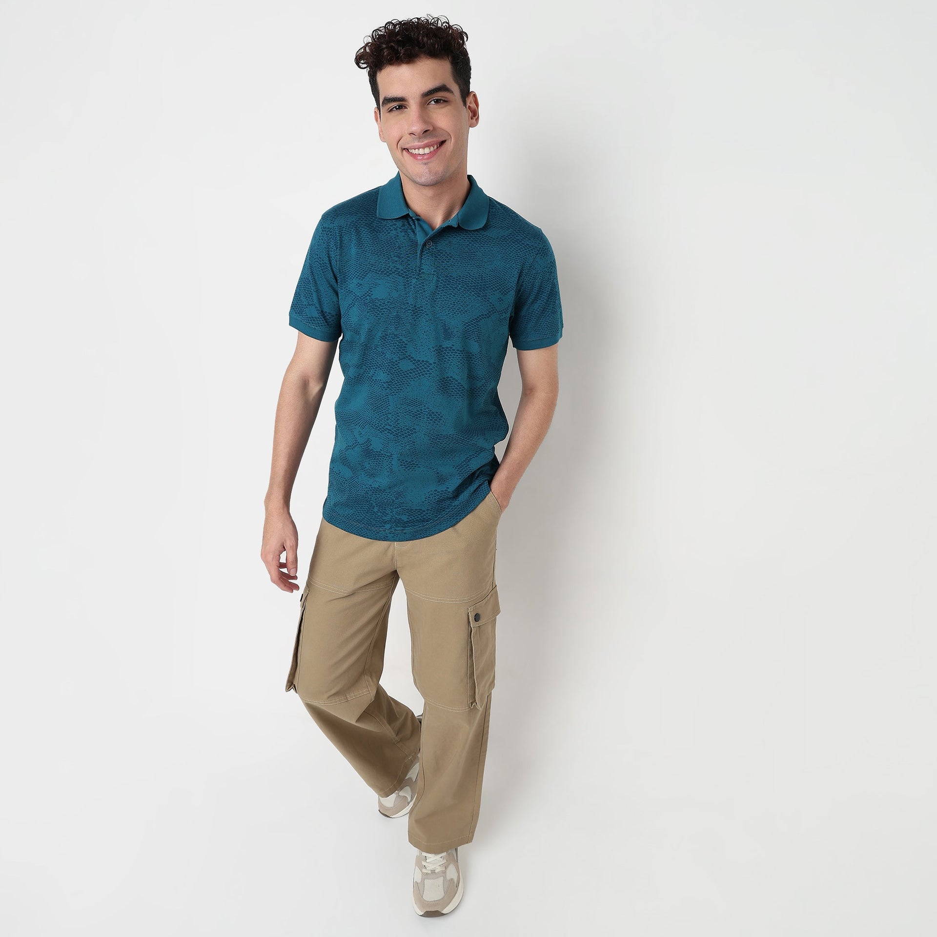 All Over Print Impression Polo T-Shirt