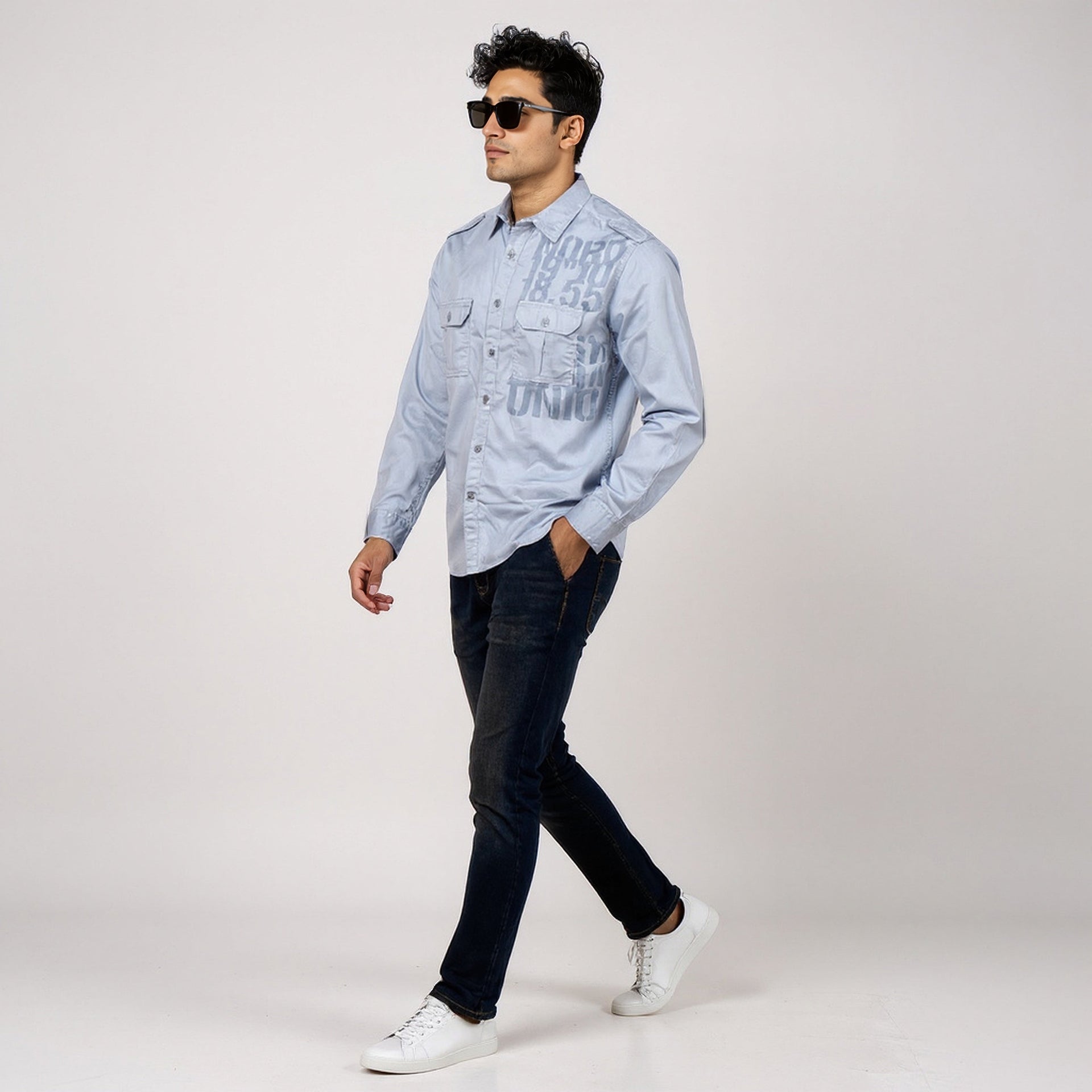 Cotton Printed Expedition Shirt