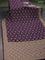 Banarasi georgette saree violet with allover jaal weaves & stone work and zardosi work border