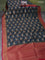 Banarasi organza silk saree peacock blue and pink with allover thread & zari weaves and woven border