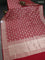Banarasi uppada silk saree red with allover zari woven brocade weaves and zari woven border