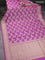 Banarasi tissue silk saree purple shade with allover zari woven brocade weaves and zari woven border
