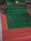 Banarasi tussar silk saree green and pink with thread & zari woven buttas and woven border