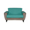 2 Seater Reversible Sofa Cover 179 cm x 223 cm (Sea Green & Indigo)