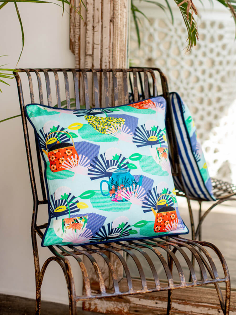 Haru Cotton Cushion Cover - 16 Inch