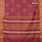 Bhagalpuri saree deep maroon with allover bandhani prints and zari woven border