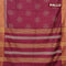 Bhagalpuri saree deep maroon with allover bandhani prints and zari woven border