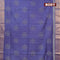 Bhagalpuri saree blue with allover bandhani prints and zari woven border