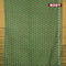 Bhagalpuri saree green with allover butta prints and zari woven border