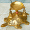 Brass Tortoise Stand Diya with Bells, Decorative Showpiece