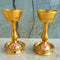 Pure Brass Udupi Nanda Puja Diya, Heavy Oil Lamp With Stand, (Pack of 2 Pcs)