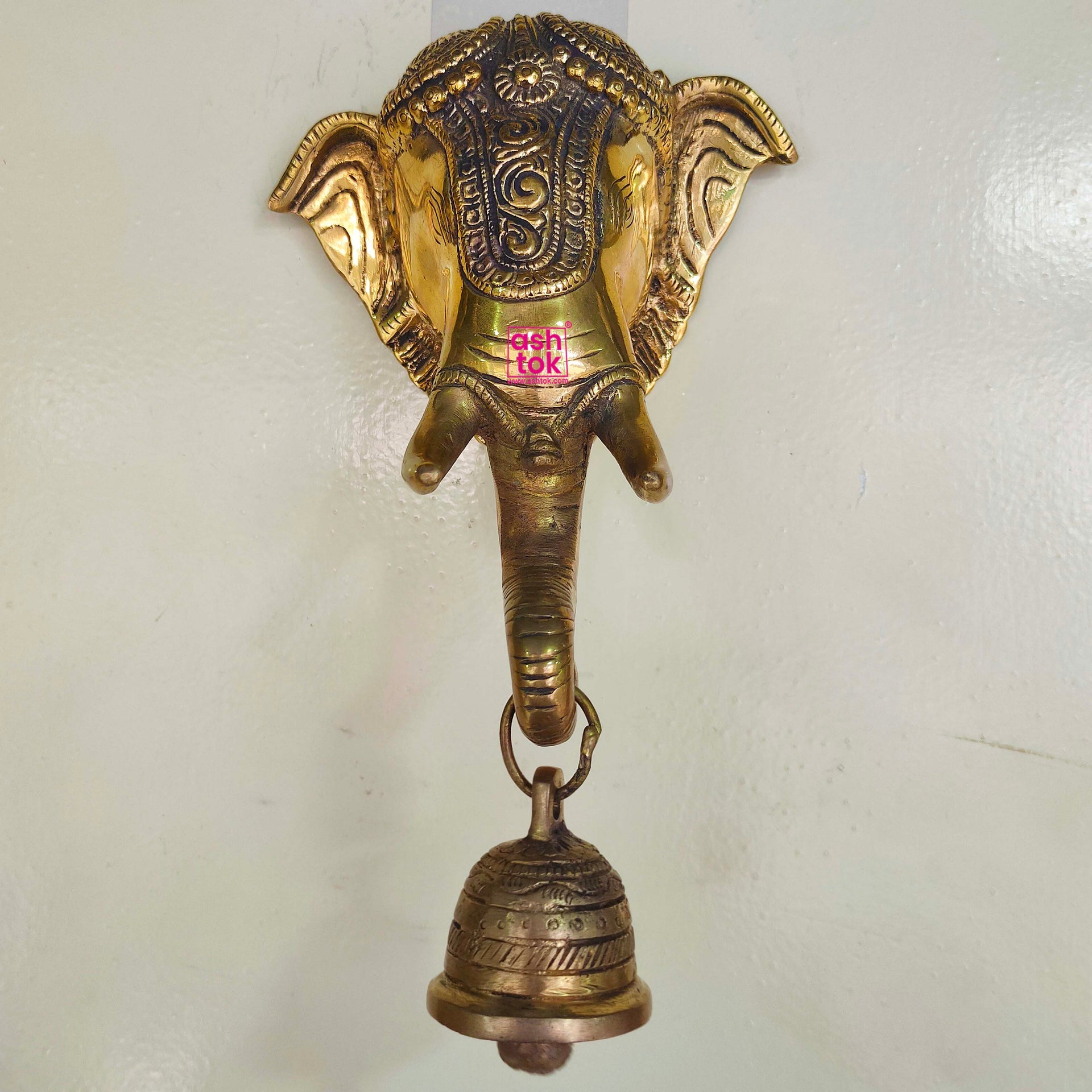 Antic Elephant Design Door Hand Bell, Antic Home Wall Decor