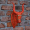 Wooden Distressed Nandi Head - 16"