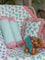 Set of 2 - Turquoise Stripes Organic Cotton Infant Bolster