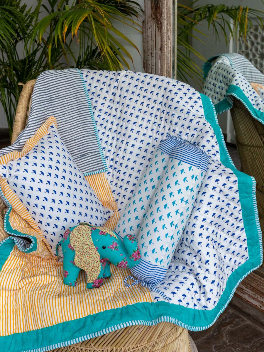 Set of 5 - Archie Organic Cotton Bedding Set