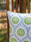 Primrose Block Printed Cotton Cushion Cover - 16 Inch