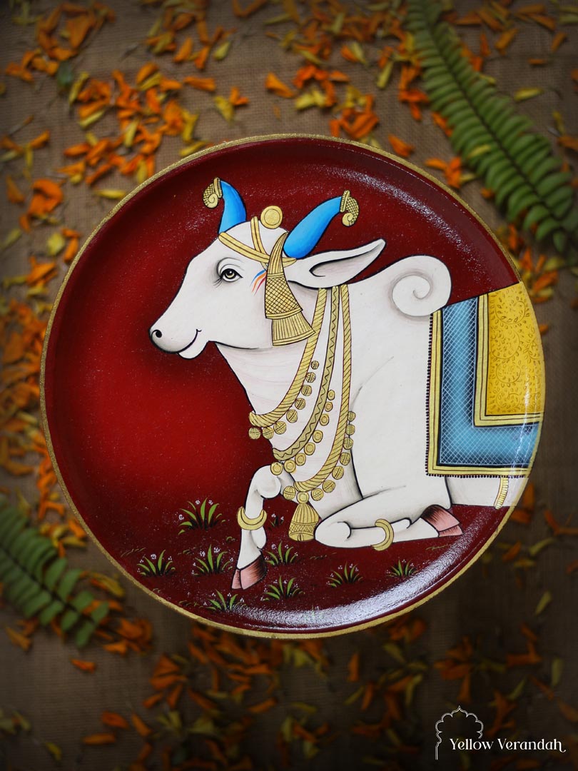 Pichwai Handpainted Wall Plate - 10