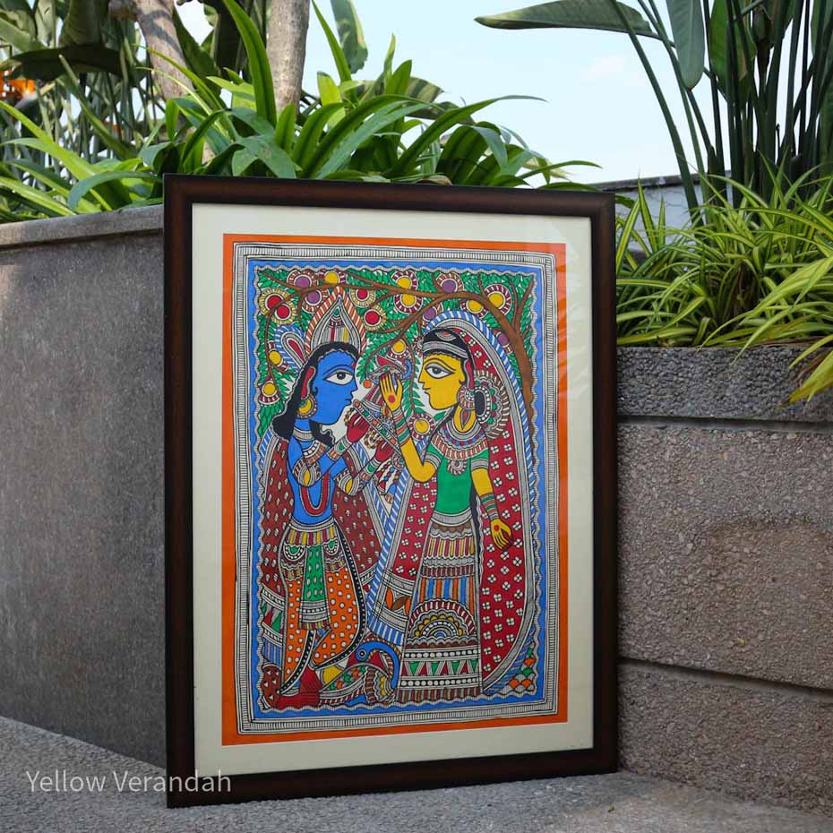 Radha Krishna - Original Painting By Bimal Roy