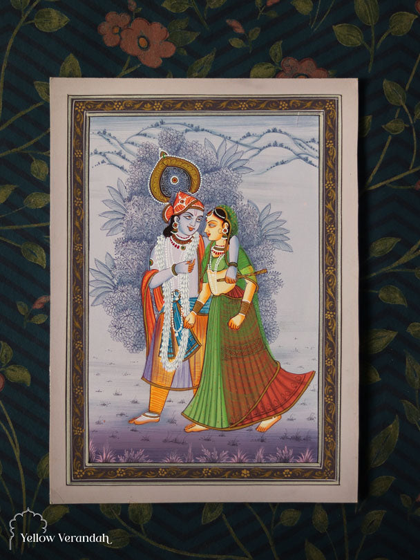 Original Pichwai Painting - Radha Krishna