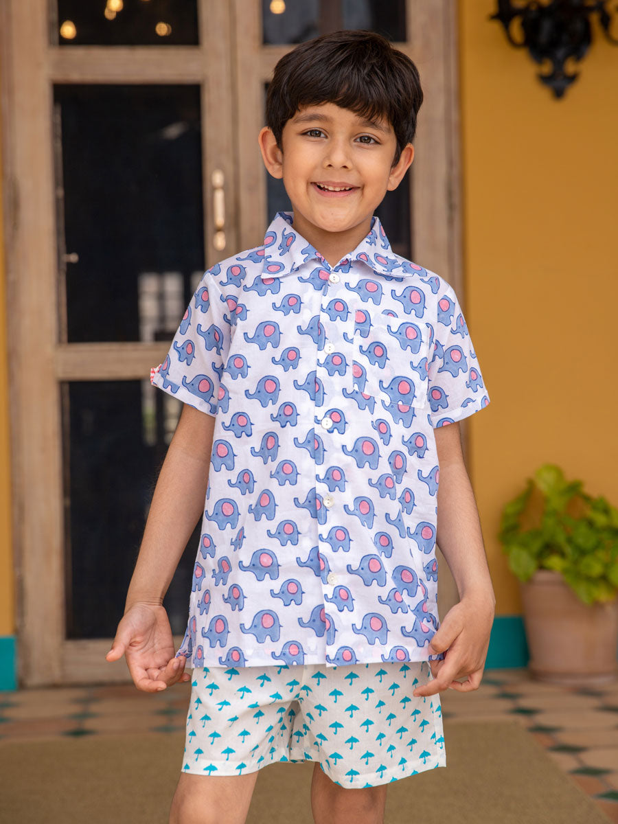 Appu Organic Cotton Block Printed Shirt