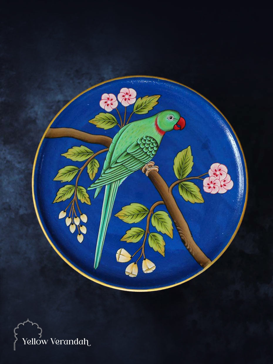 Pichwai Handpainted Wall Plate - 8