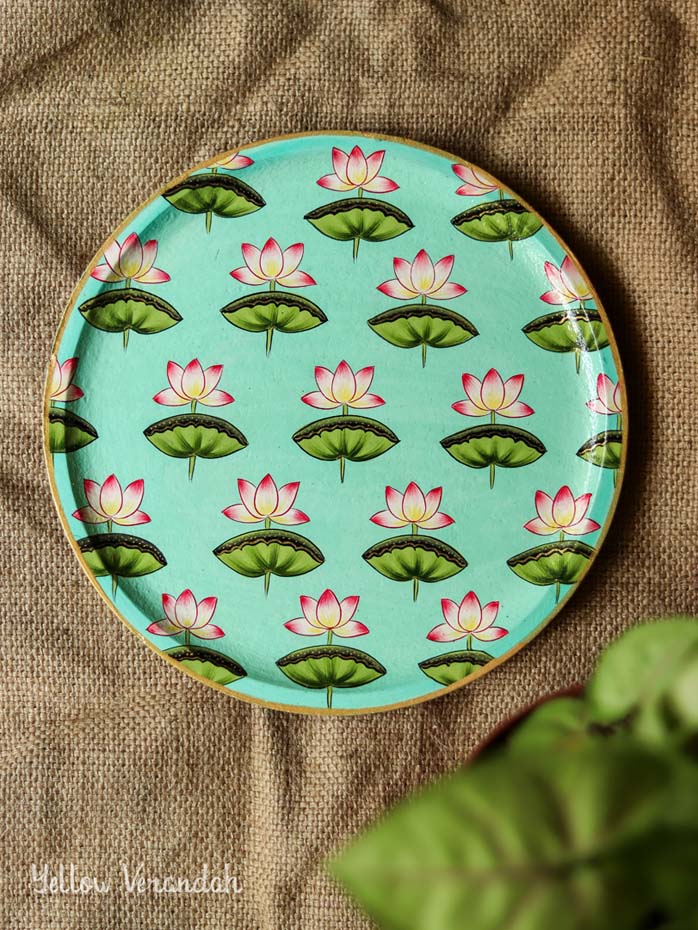 Pichwai Handpainted Wall Plate - 8