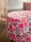 Pink Blossom Solid Wood Ottoman