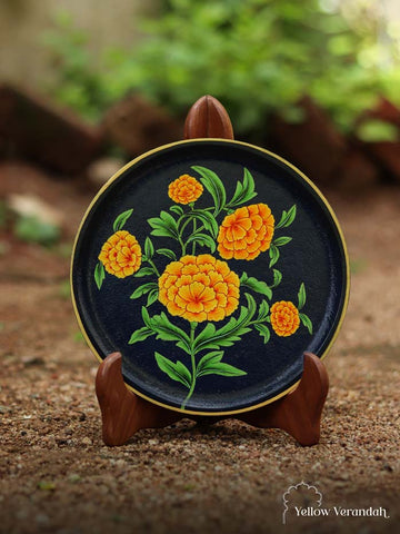 Pichwai Handpainted Wall Plate - 8"