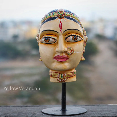 Wooden Gowri on Stand