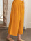 Sunset Yellow Cotton Slub Palazzo Pants