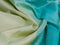 Pure kanjivaram silk saree pista green and teal blue with allover zari weaves and long zari woven border