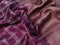 Banarasi raw silk saree purple with allover zari checked pattern and woven border