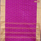 Bengal cotton saree purple and pastel pink with thread woven buttas and zari woven border without blouse